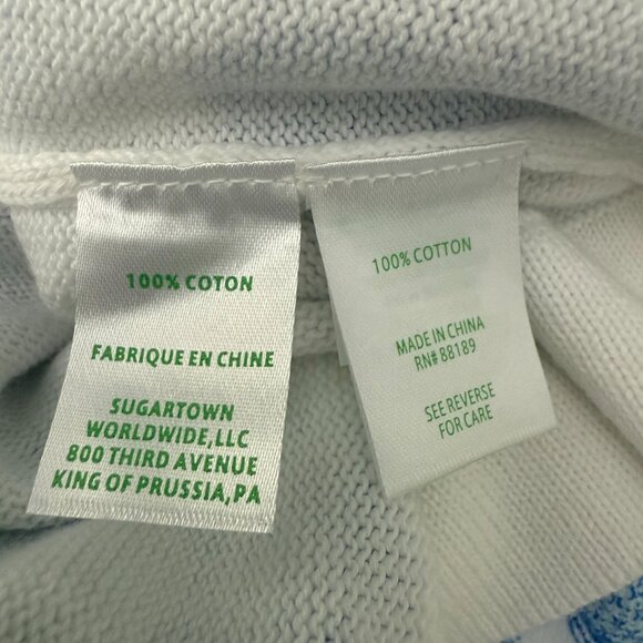 Lilly Pulitzer Tensley Sweater Size XL Pineapple Knit Cotton Crew Neck Pullover - Picture 6 of 7